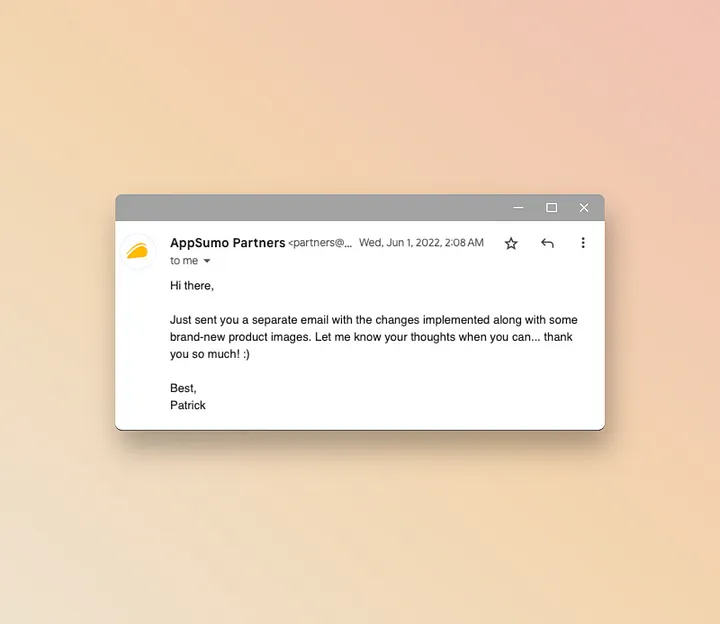 AppSumo email support