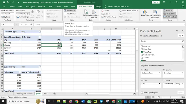 How to Create a Pivot Table in Excel and Analyze Worksheet Data - FATADEV