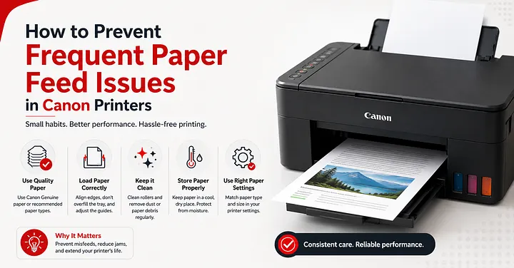How to Prevent Frequent Paper Feed Issues in Canon Printers