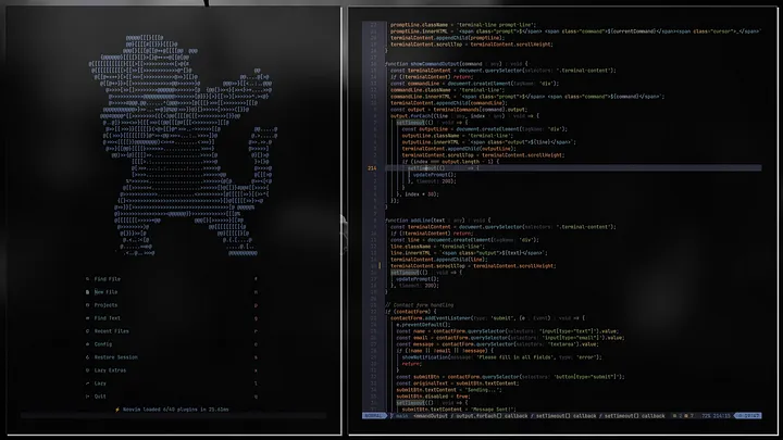Neovim experience of a college student