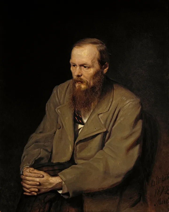 Portrait of Fyodor Dostoevsky (1872), painted by Vasily Perov