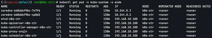kubectl get pod