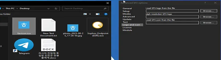 The second stage Malicious shortcut (Source : Medium).