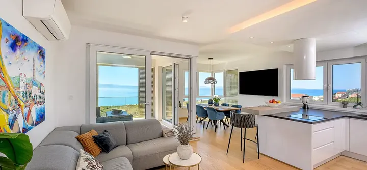 Abstract data visualization with glowing nodes and connections.