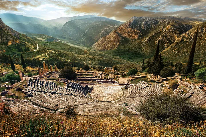 The ruins of Delphi, National Geographic