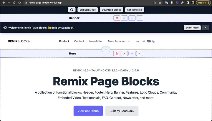 Remix Page Blocks