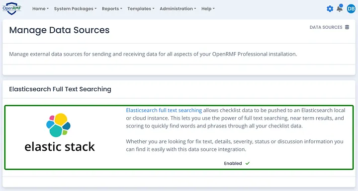 Using Elasticsearch for Full Text Checklist Searching