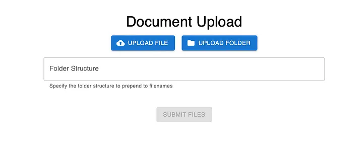 NexusGenAI UI For Uploading Documents