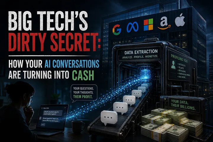 Big Tech’s Dirty Secret: How Your AI Conversations Are Turning Into Cash
