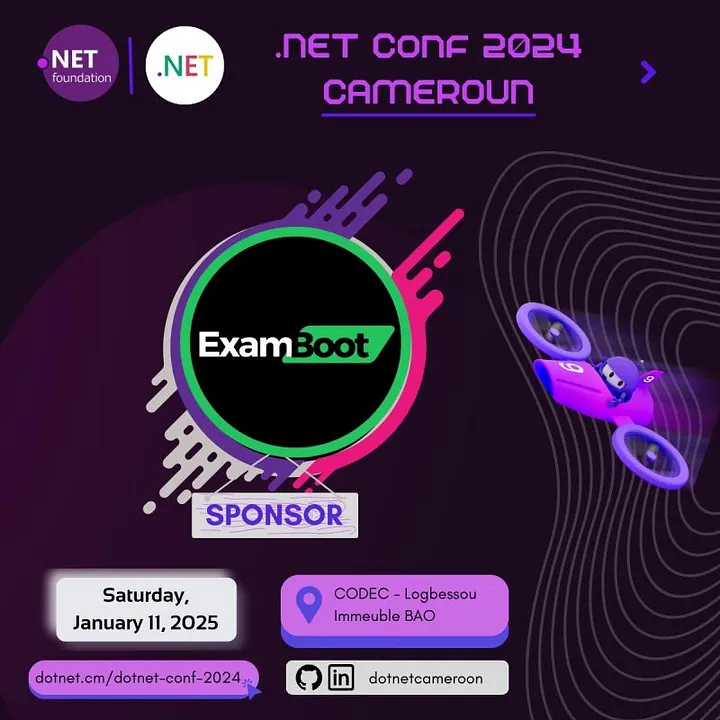 ExamBoot partner with dotNET Conference 2024! focus on it.