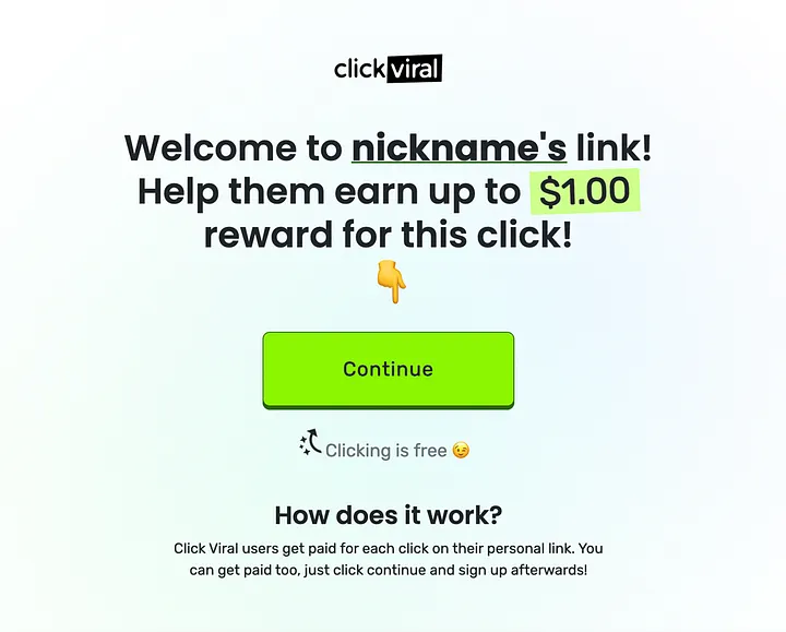 Visitor Confirmation Page