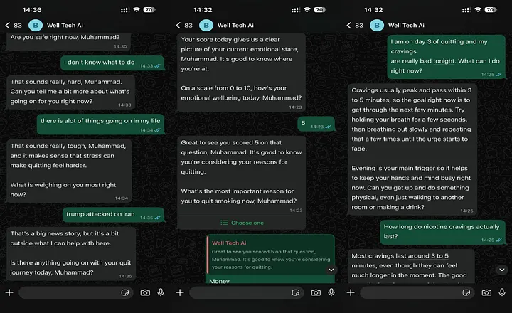 WellTechAI platform screenshot