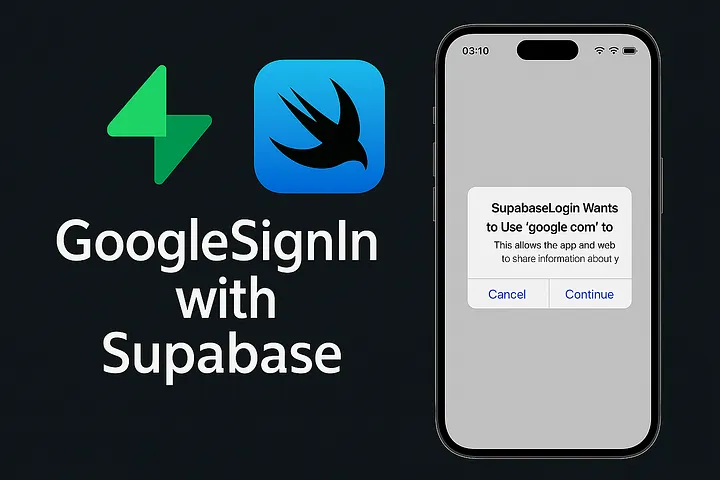 GoogleSignIn in SwiftUI with Supabase