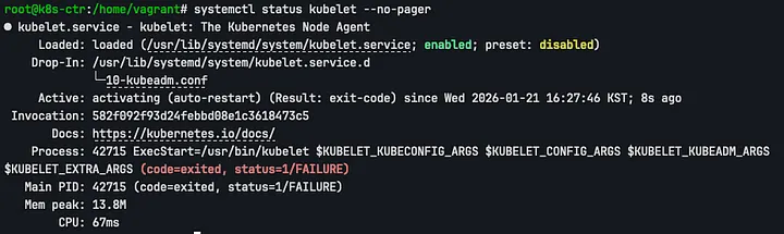 systemctl status kubelet