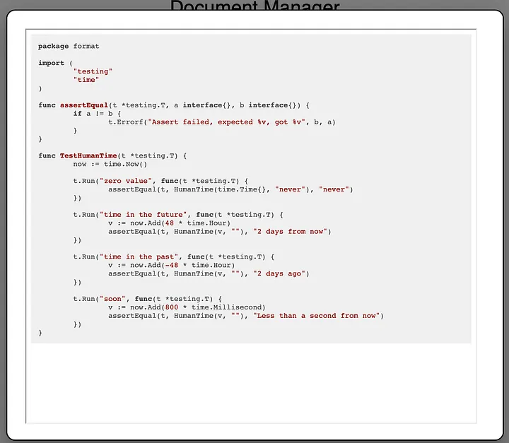 Viewing an individual document