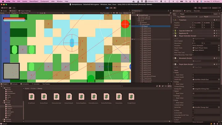 My bullet hell game prototype