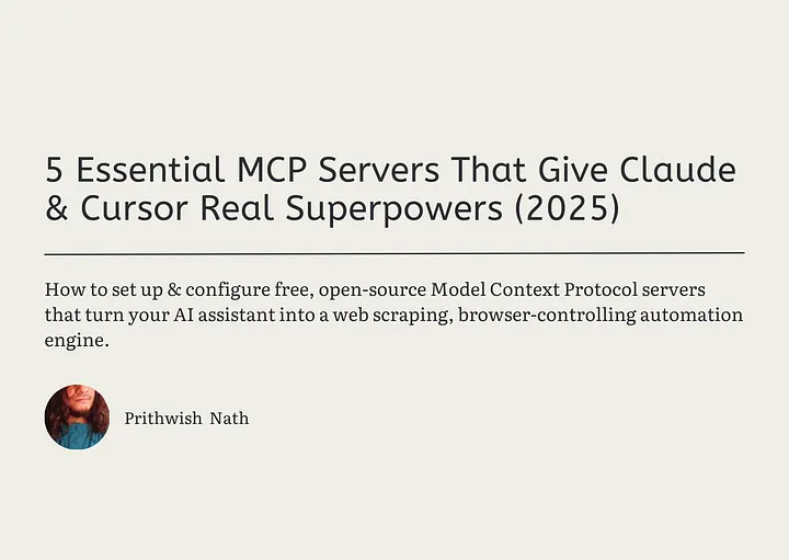 5 Essential MCP Servers That Give Claude & Cursor Real Superpowers (2026)