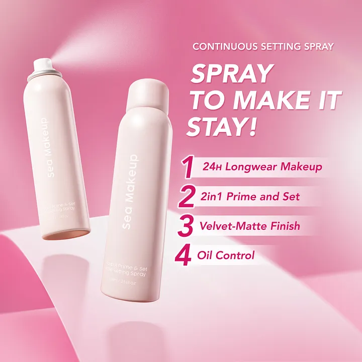 Pratinjau Sea Makeup Stayput Prime & Set Continuous Setting Spray