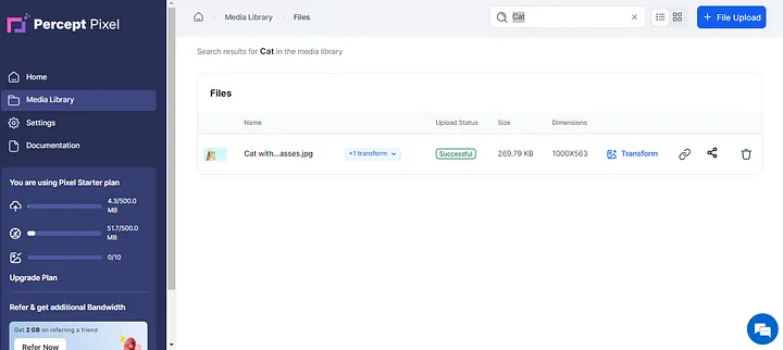 Find assets in PerceptPixel