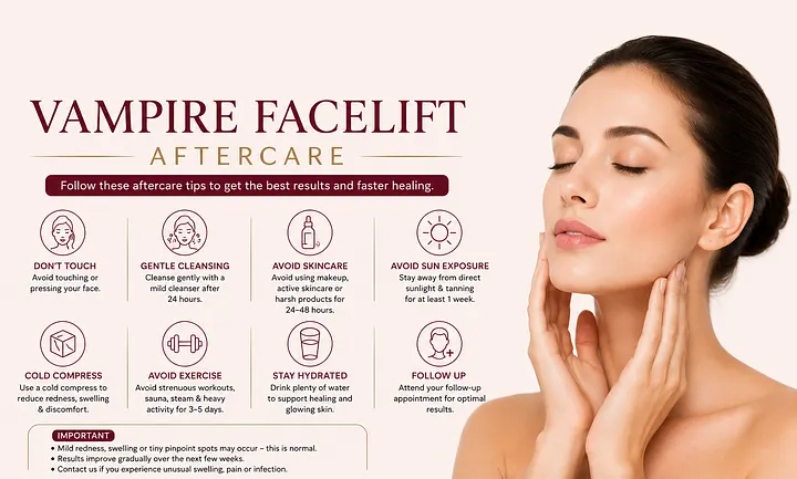 Vampire Facelift Aftercare