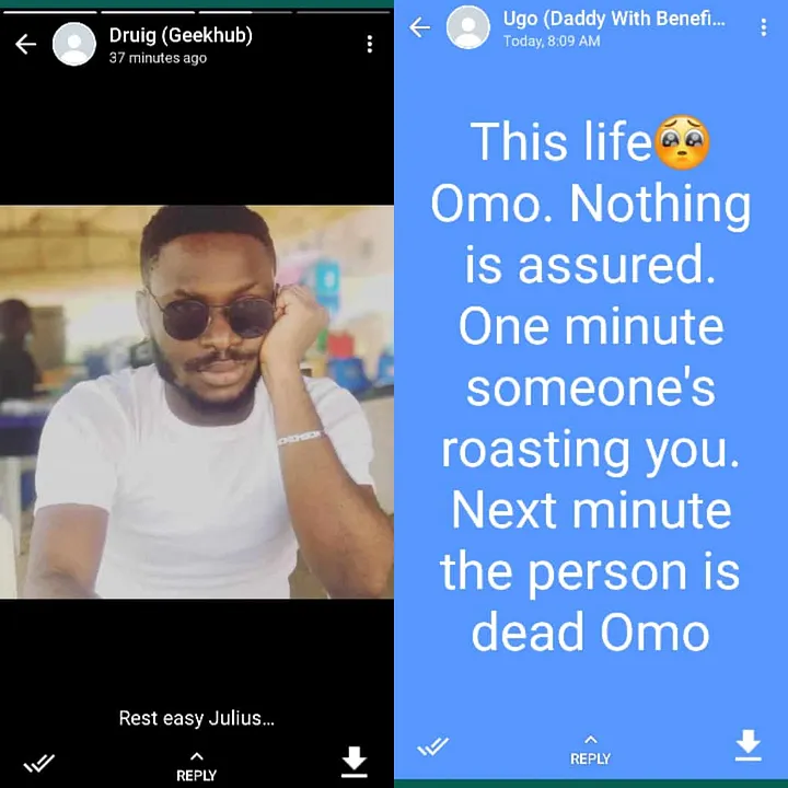 Tributes from friends