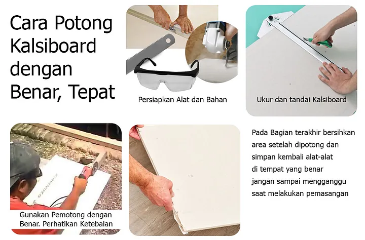 Cara Memotong Papan Kalsiboard dengan Benar dan Tepat