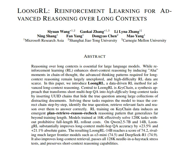 Forget LLM Brainrot: Introducing LoongRL