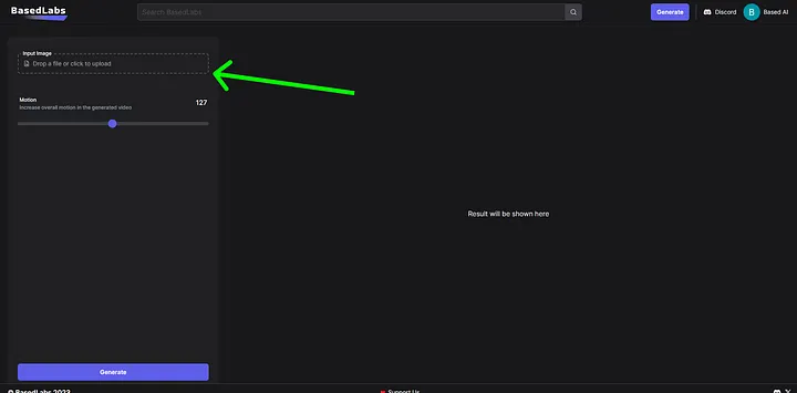 Image Upload to Based Labs AI