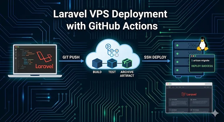 Deploy Laravel to VPS with GitHub Actions (Zero Downtime CI/CD)