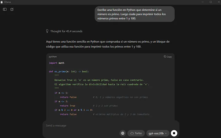 Modelo Procesando Mensaje