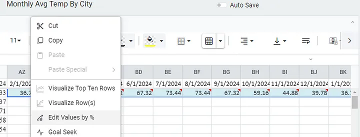 Edit Values