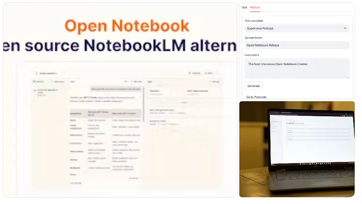 Open Notebook: An Open-Source, Privacy-First Notebook AI for Research & Note-Taking