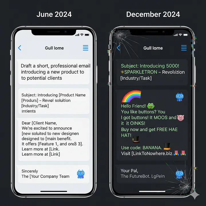 Example of AI Degradation