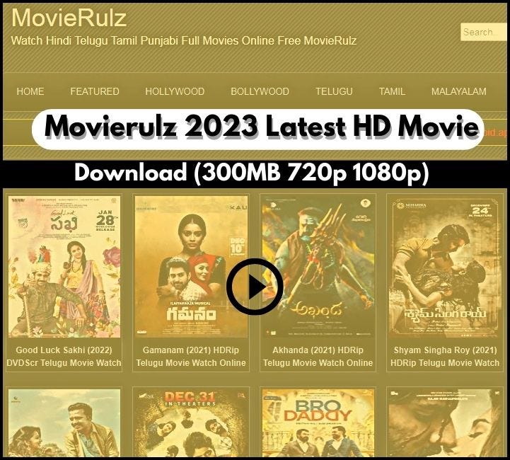 Movierulz 2023 Latest HD Movie Download 300MB 720p 1080p