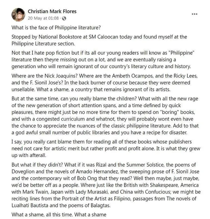 [Hiligaynon] Let’s talk about Literary Snobbism and Elitism in Philippine Literature
