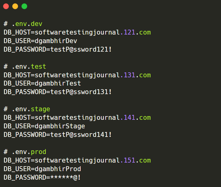How to handle multiple environments in the Node.js framework? by Dheeraj Gambhir Medium