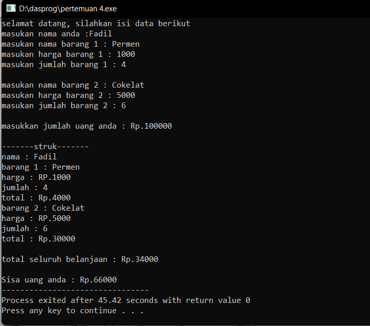 Program Menentukan Harga Barang di C++ | by Rizaafadil | Medium