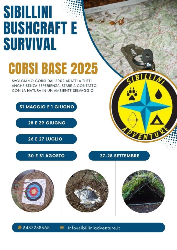 Sibillini Bushcraft e Survival stagione 2025