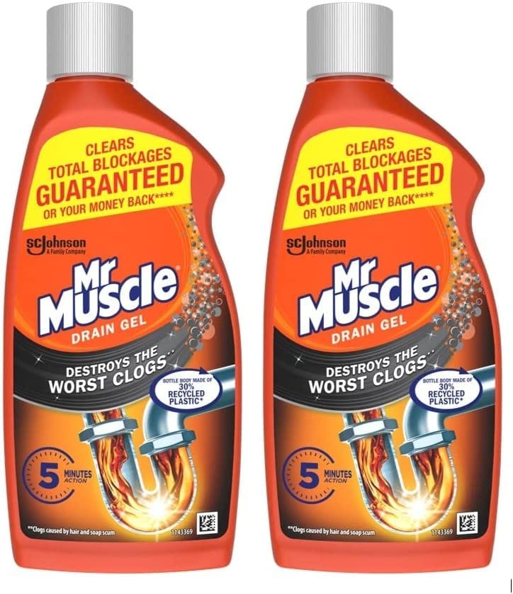 Mr Muscle Drain Unblocker, Sink & Drain Cleaner, Heavy Duty Drain Gel