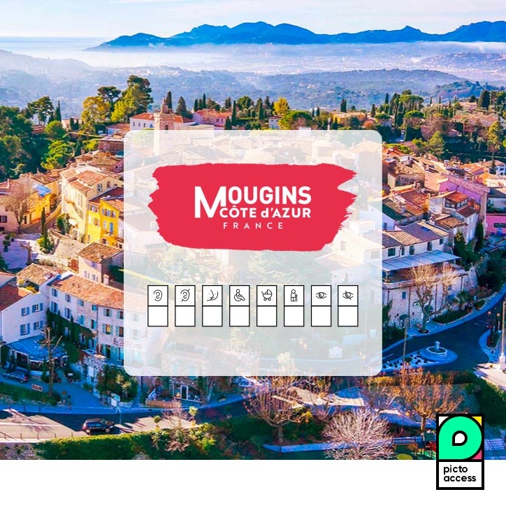 La Ville de Mougins promeut un monde accessible pour tous et partout.