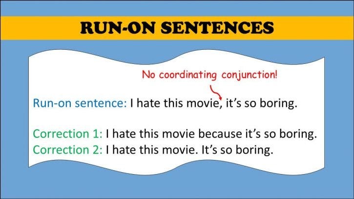 Run On Or Fused Sentence 59 OFF Www micoope gt