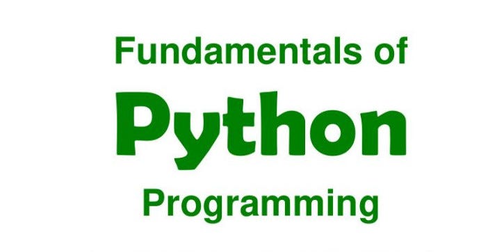 Fundamentals of Python Programming [free book] | by dBooks | Medium