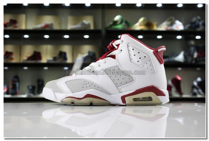 jordan 6 white gym red pure platinum