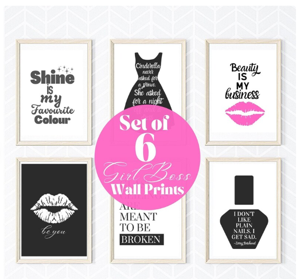 Girl Boss Wall art