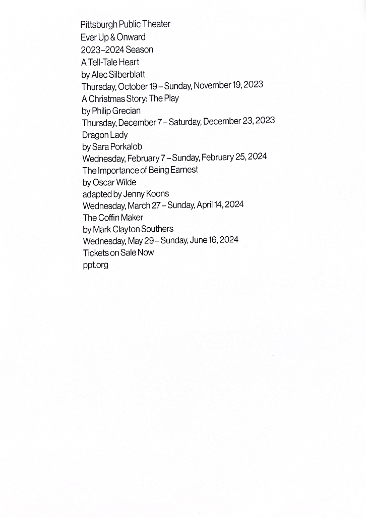 Poster: Pittsburgh Public Theater | by Saylor Frankel | Medium