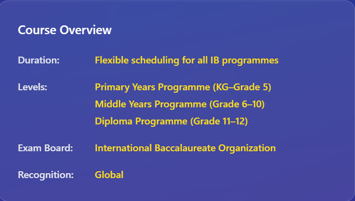 Does LEC offer IB tuition and IB exam preparation in Qatar?