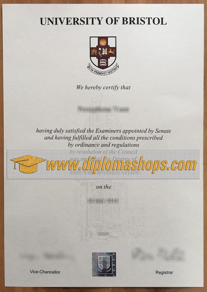 Buy University Of Bristol Diploma, University Of Bristol Degree by
