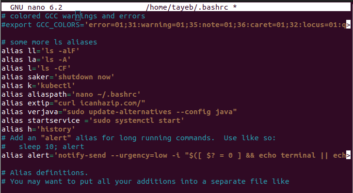 Permanently save aliases in your system - Tayeblagha - Medium