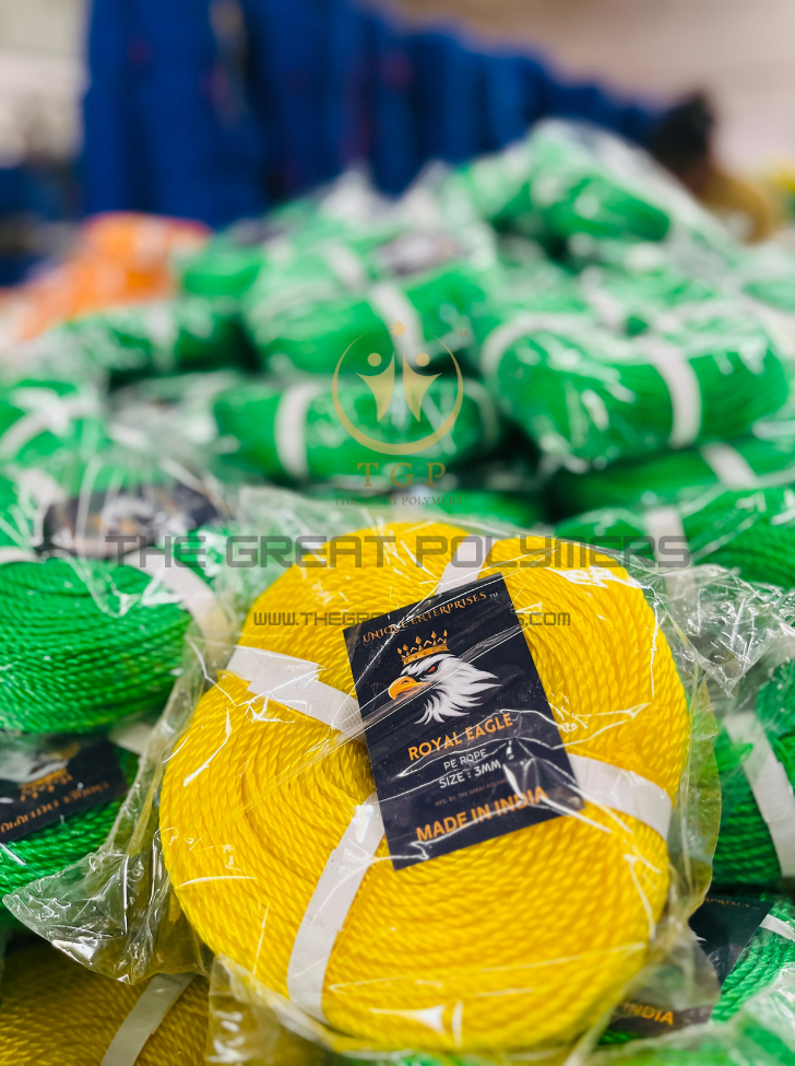PE/PP ROPE 3 MM 500 GRAM MANUFACTURER-THE GREAT POLYMERS/INDIA
