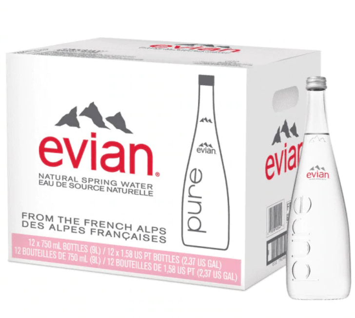 where to buy evian water in glass bottles Mrwaterman Medium